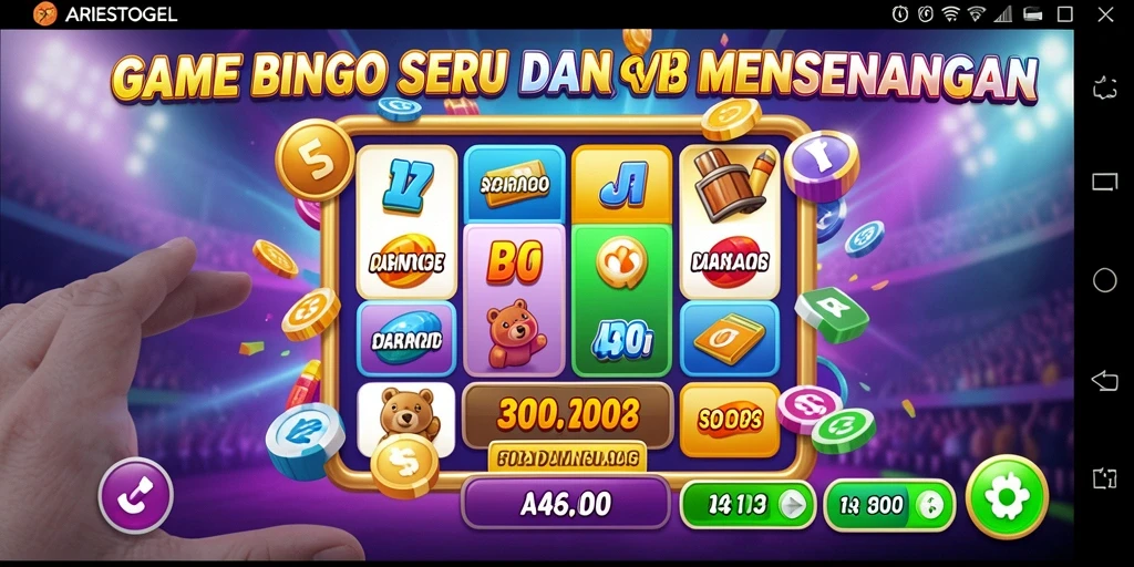 Tampilan gameplay menarik dari ARIESTOGEL yang menampilkan suasana Bingo.