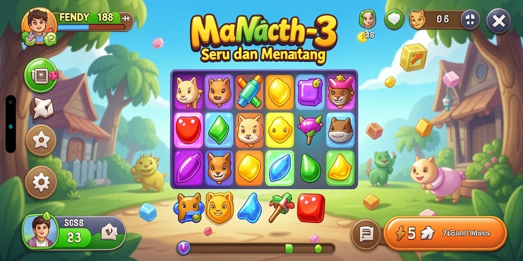 Tampilan gameplay seru dari FENDY188, full of color and challenges.