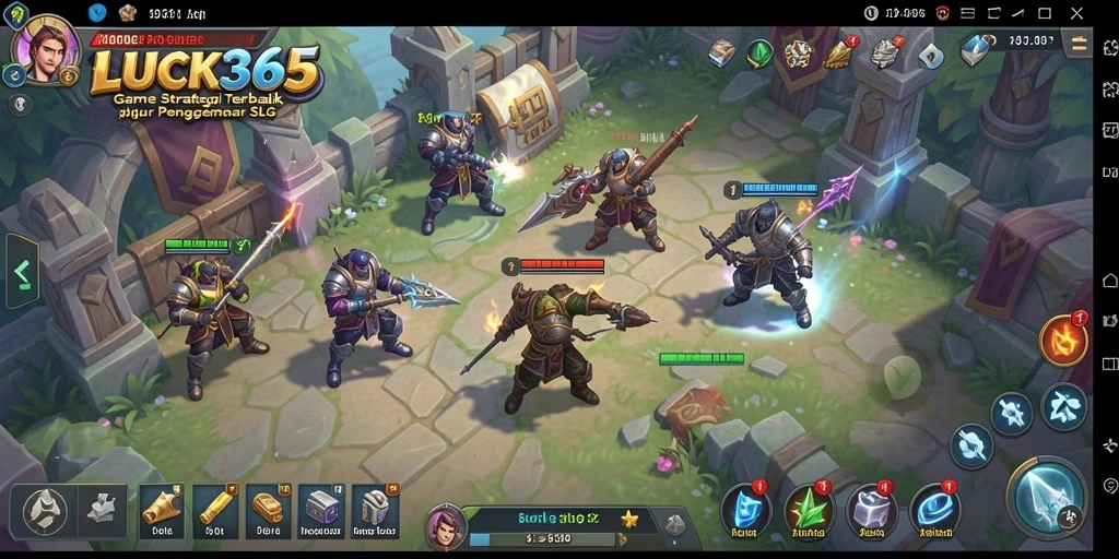 Tampilan warna-warni gameplay LUCK365 yang seru dan mendebarkan.