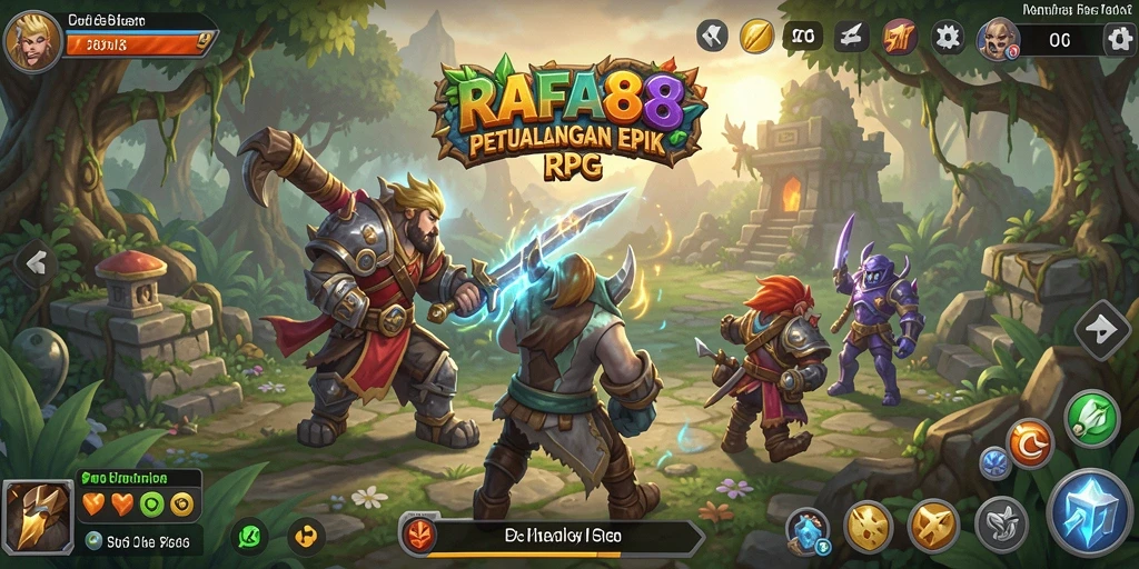 Tampilan gameplay seru dari RAFA88 saat berpetualang di dunia RPG.