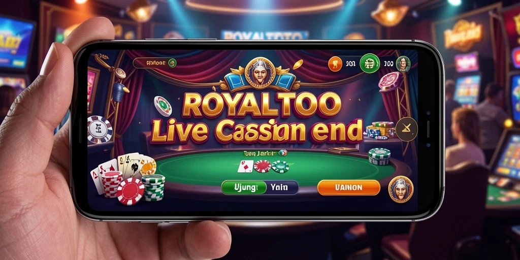 Tampilan gameplay Live Casino yang mendebarkan dari ROYALTOTO.