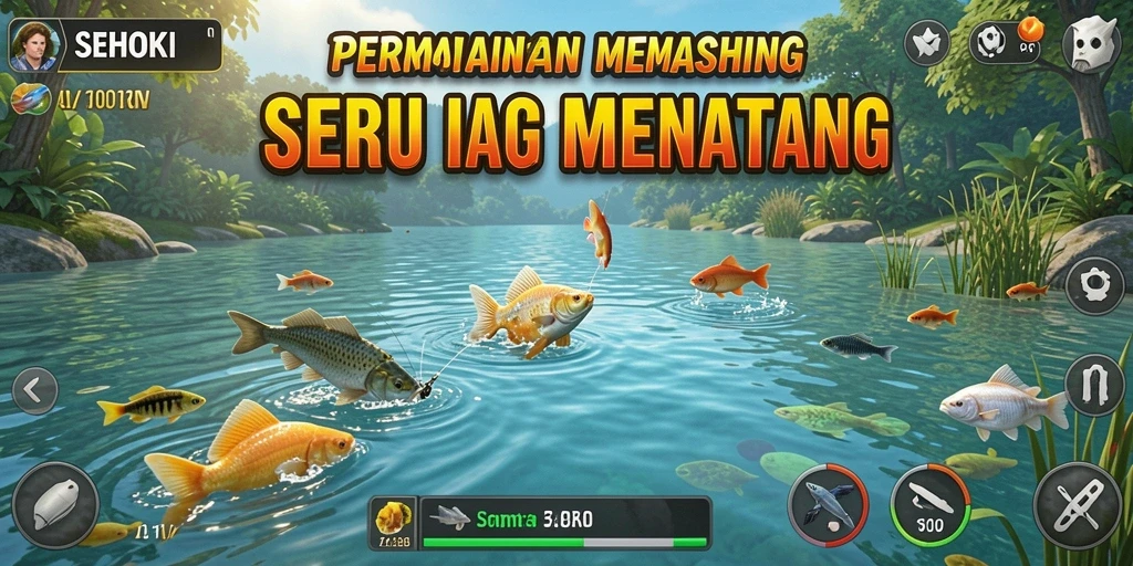 Tangkapan ikan seru di SEHOKI dengan grafis menawan.