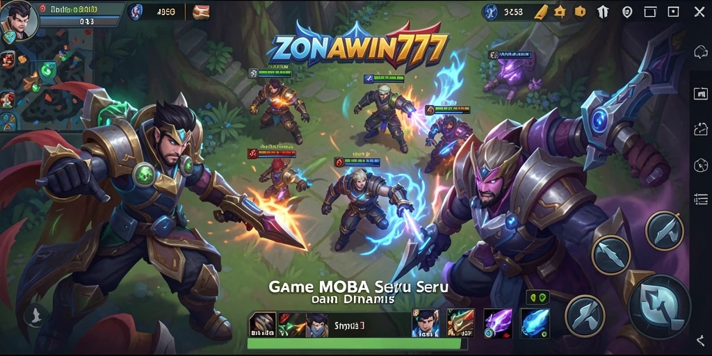 Tampilan gameplay menegangkan di ZONAWIN777 dengan karakter unik.